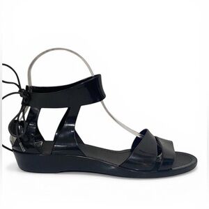 See by Chloe Black Jelly Flat Sandals Size 36 / 6